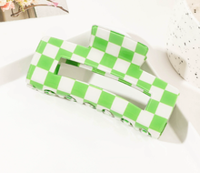 Load image into Gallery viewer, Checkerboard Hair Claw
