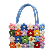 Load image into Gallery viewer, Handwoven Women’s Bag – Floral Design (Shoulder, Crossbody & Handheld Styles)