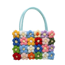 Load image into Gallery viewer, Handwoven Women’s Bag – Floral Design (Shoulder, Crossbody & Handheld Styles)