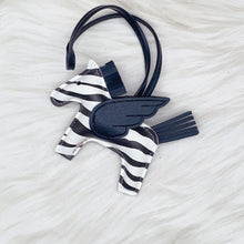 Load image into Gallery viewer, Leather Angelic Pegasus Bag Charm