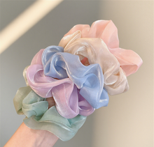 Load image into Gallery viewer, Minimalist Solid-color Gauze Scrunchie
