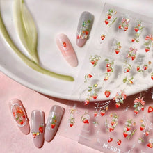 Load image into Gallery viewer, Strawberries Nail Sticker
