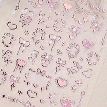 Load image into Gallery viewer, Bow Heart Nail Stickers
