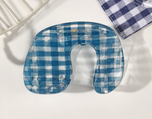 Load image into Gallery viewer, Blue Checkerboard Hair Claw
