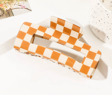 Load image into Gallery viewer, Checkerboard Hair Claw
