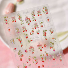 Load image into Gallery viewer, Strawberries Nail Sticker

