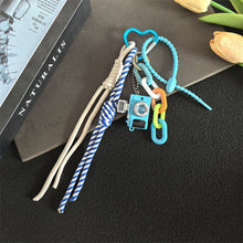 Load image into Gallery viewer, Mini Camera &amp; Heart Charm Car Keychain
