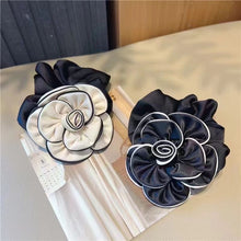 Load image into Gallery viewer, Camellia-Shaped Hair Scrunchie
