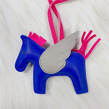 Load image into Gallery viewer, Leather Angelic Pegasus Bag Charm
