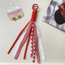 Load image into Gallery viewer, Lace Trim Keychain / Lace-Edged Keychain
