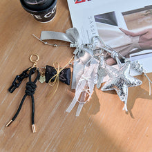 Load image into Gallery viewer, Silver &amp; Black Handmade Keychains
