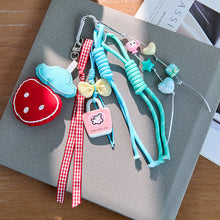 Load image into Gallery viewer, Cute strawberry Handmade Keychains
