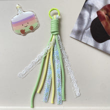 Load image into Gallery viewer, Lace Trim Keychain / Lace-Edged Keychain
