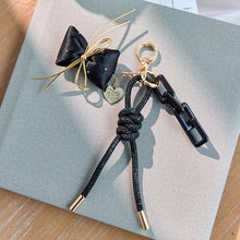 Load image into Gallery viewer, Silver &amp; Black Handmade Keychains
