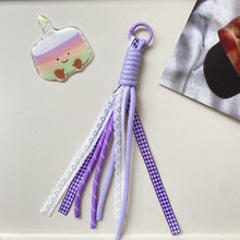 Load image into Gallery viewer, Lace Trim Keychain / Lace-Edged Keychain
