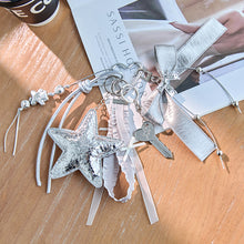 Load image into Gallery viewer, Silver &amp; Black Handmade Keychains
