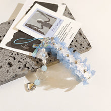 Load image into Gallery viewer, Ribbon Cat Paw Heart Pendant Keychains

