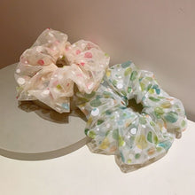 Load image into Gallery viewer, Tulle Polka Dot Hair Scrunchie
