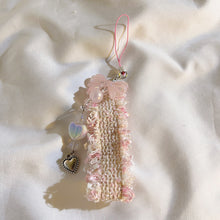 Load image into Gallery viewer, Ribbon Cat Paw Heart Pendant Keychains
