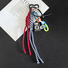 Load image into Gallery viewer, Mini Camera &amp; Heart Charm Car Keychain
