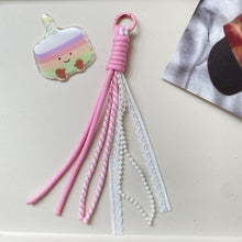 Load image into Gallery viewer, Lace Trim Keychain / Lace-Edged Keychain
