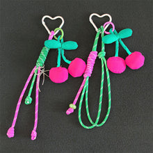 Load image into Gallery viewer, Three-Dimensional Cherry Detachable Heart Beaded Keychains

